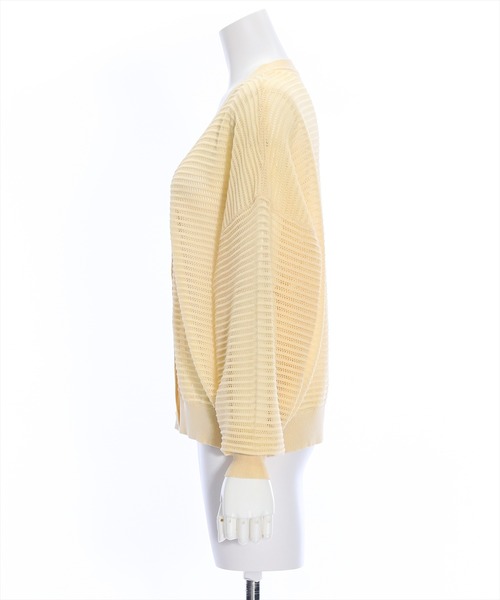 clear（クリア）の「透かし編みニットロングカーディガン≪2024SS≫（カーディガン/ボレロ・レディース・ブルー/アイボリー/イエロー系その他/ブラック・F）」の9枚目の写真