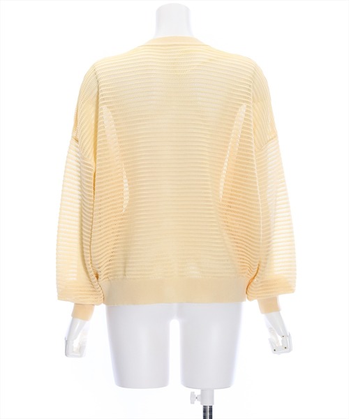 clear（クリア）の「透かし編みニットロングカーディガン≪2024SS≫（カーディガン/ボレロ・レディース・ブルー/アイボリー/イエロー系その他/ブラック・F）」の8枚目の写真