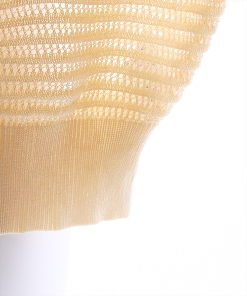 clear（クリア）の「透かし編みニットロングカーディガン≪2024SS≫（カーディガン/ボレロ・レディース・ブルー/アイボリー/イエロー系その他/ブラック・F）」の6枚目の写真