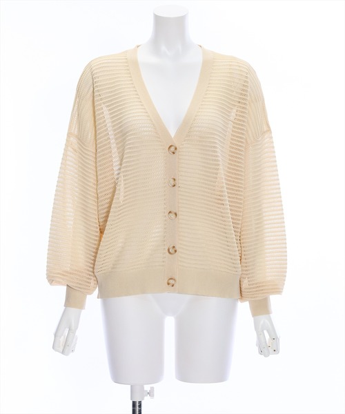 clear（クリア）の「透かし編みニットロングカーディガン≪2024SS≫（カーディガン/ボレロ・レディース・ブルー/アイボリー/イエロー系その他/ブラック・F）」の15枚目の写真