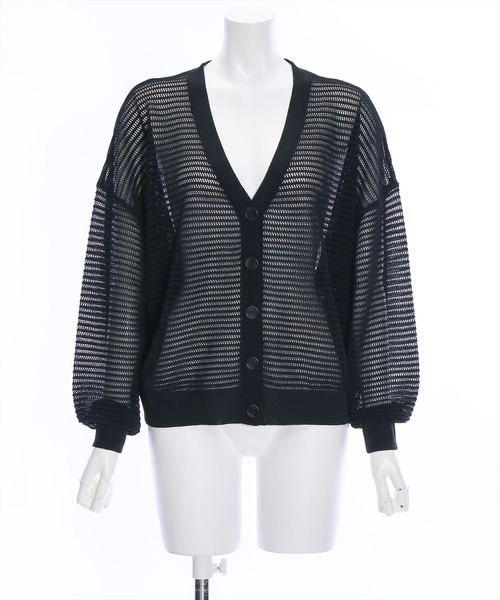 clear（クリア）の「透かし編みニットロングカーディガン≪2024SS≫（カーディガン/ボレロ・レディース・ブルー/アイボリー/イエロー系その他/ブラック・F）」の16枚目の写真