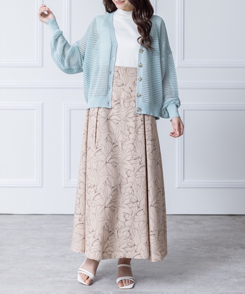 clear（クリア）の「透かし編みニットロングカーディガン≪2024SS≫（カーディガン/ボレロ・レディース・ブルー/アイボリー/イエロー系その他/ブラック・F）」の13枚目の写真