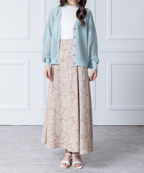 clear（クリア）の「透かし編みニットロングカーディガン≪2024SS≫（カーディガン/ボレロ・レディース・ブルー/アイボリー/イエロー系その他/ブラック・F）」の12枚目の写真