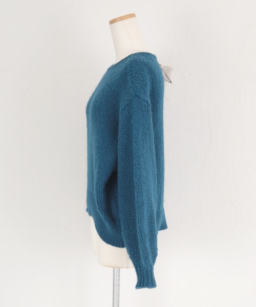 バックリボンローゲージニット バックリボンローゲージニット /Back Ribbon Low Gauge Knit | FI