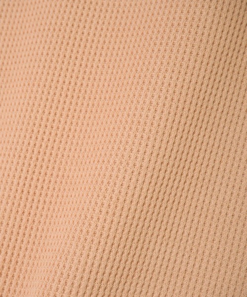 Crisp（クリスプ）の「ヘンリーフレンチワッフルTシャツ（Tシャツ/カットソー・レディース・コーラルピンク/アイボリー・FREE）」の14枚目の写真