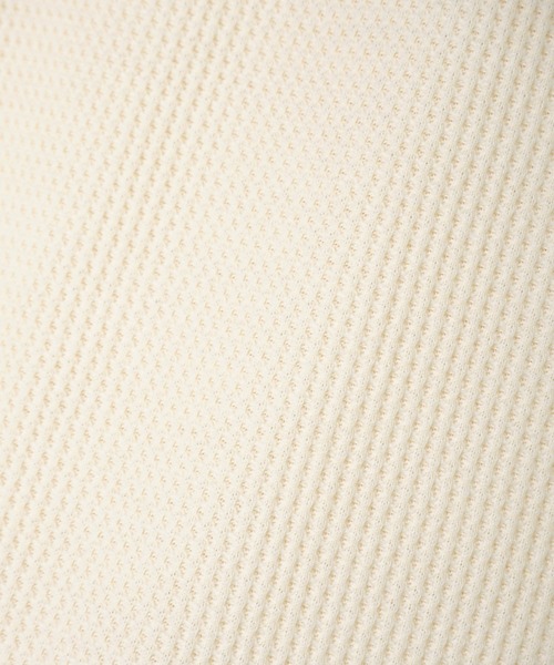 Crisp（クリスプ）の「ヘンリーフレンチワッフルTシャツ（Tシャツ/カットソー・レディース・コーラルピンク/アイボリー・FREE）」の17枚目の写真