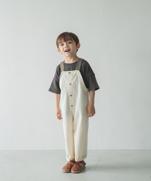 riziere(リジェール)の「コットンナチュラルオーバーオール(つなぎ/オールインワン・キッズ・ナチュラル・140/110/130/100/90/150/120)」の7枚目の写真