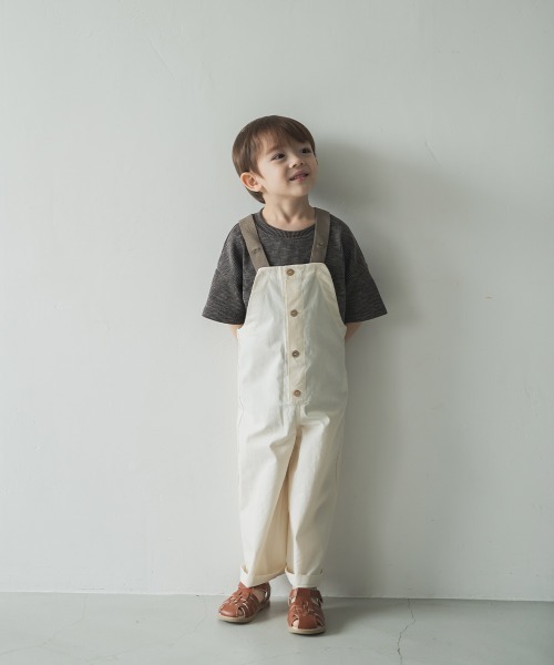 riziere(リジェール)の「コットンナチュラルオーバーオール(つなぎ/オールインワン・キッズ・ナチュラル・140/110/130/100/90/150/120)」の11枚目の写真