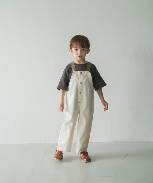 riziere(リジェール)の「コットンナチュラルオーバーオール(つなぎ/オールインワン・キッズ・ナチュラル・140/110/130/100/90/150/120)」の4枚目の写真