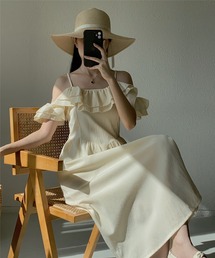 MAISON SPECIAL フリルネイビーキャミワンピース MAISON SPECIAL（メゾンスペシャル）の「Lace Combination