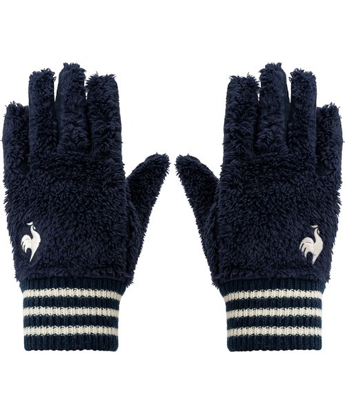 le coq sportif(ルコックスポルティフ)の「ボアグローブ(手袋・メンズ・ブラック/ベージュ/ネイビー・L/M)」の8枚目の写真