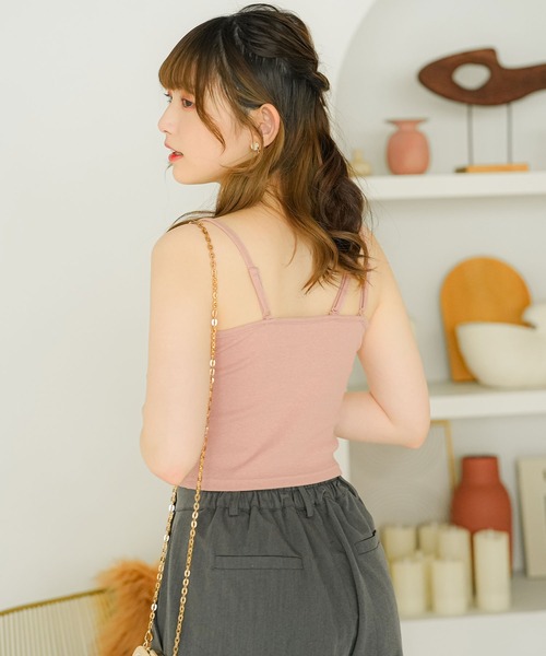 moulis'（ムーリス）の「アシメデザインキャミソール（キャミソール・レディース・ブラック/ホワイト/ベビーピンク・MEDIUM/LARGE/SMALL）」の21枚目の写真