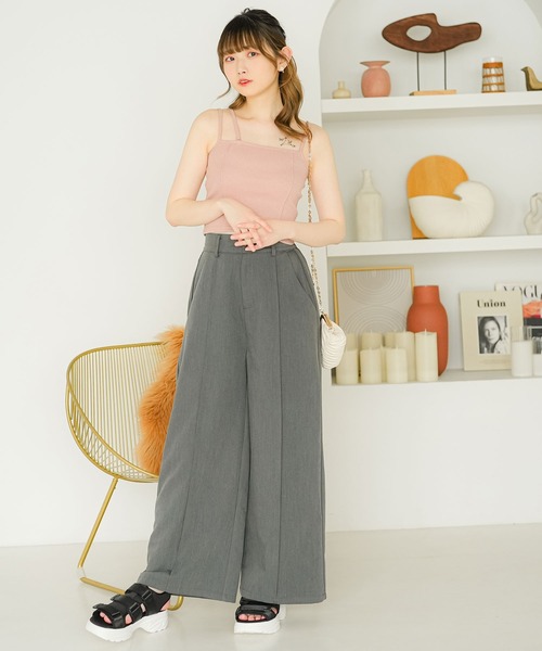 moulis'（ムーリス）の「アシメデザインキャミソール（キャミソール・レディース・ブラック/ホワイト/ベビーピンク・MEDIUM/LARGE/SMALL）」の22枚目の写真