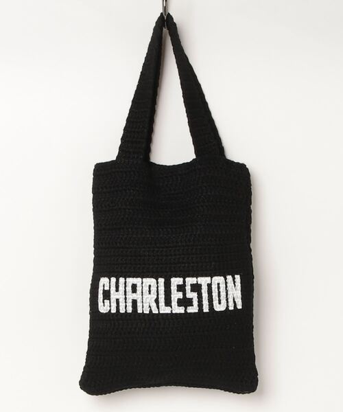 MAISON mou(メゾンムー)の「【Swaraj/スワラージ】Hand knit Letterバッグ(トートバッグ・レディース・ホワイト/ブラック・FREE)」の1枚目の写真