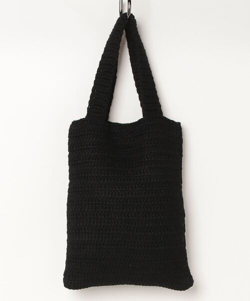 MAISON mou(メゾンムー)の「【Swaraj/スワラージ】Hand knit Letterバッグ(トートバッグ・レディース・ホワイト/ブラック・FREE)」の5枚目の写真