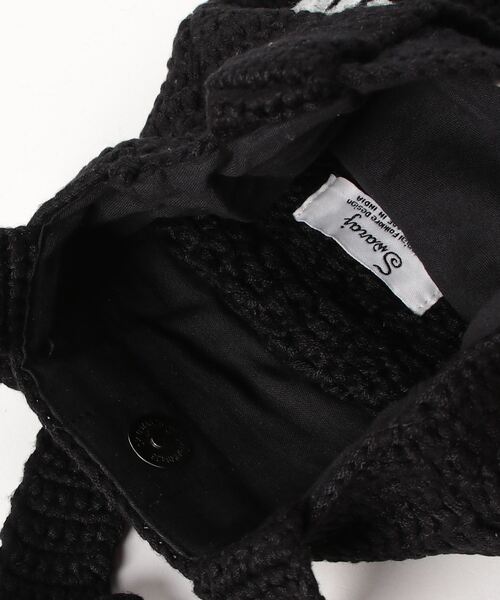 MAISON mou(メゾンムー)の「【Swaraj/スワラージ】Hand knit Letterバッグ(トートバッグ・レディース・ホワイト/ブラック・FREE)」の6枚目の写真