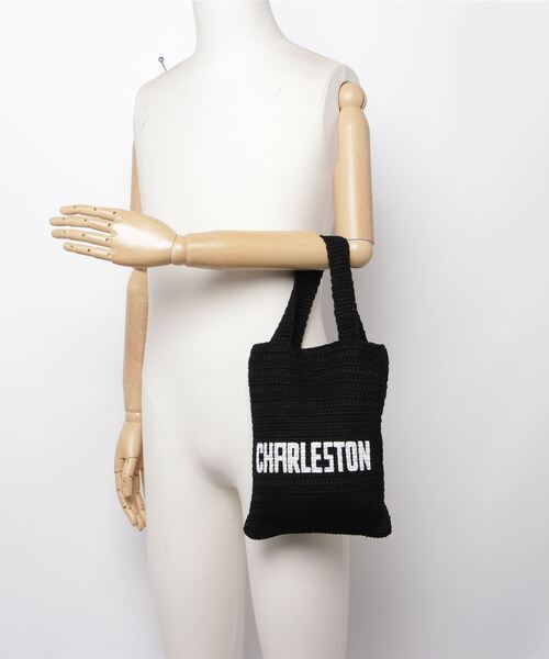 MAISON mou(メゾンムー)の「【Swaraj/スワラージ】Hand knit Letterバッグ(トートバッグ・レディース・ホワイト/ブラック・FREE)」の3枚目の写真