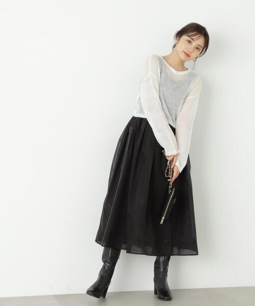 PROPORTION BODY DRESSING（プロポーションボディドレッシング）の「ショートメッシュニット / 1213270912（ニット/セーター・レディース・ホワイト/ベージュ/グレー・FREE）」の16枚目の写真