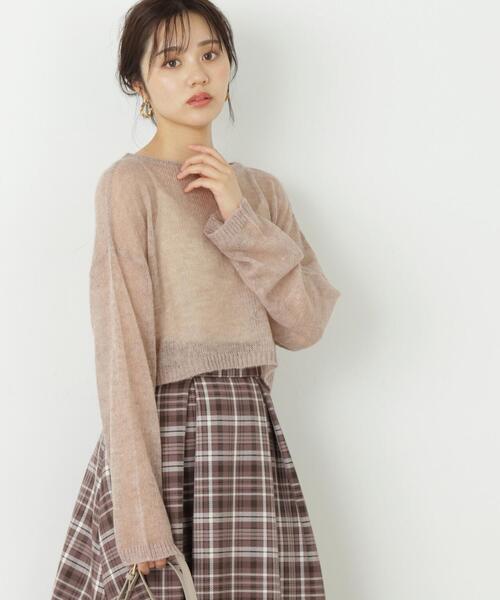 PROPORTION BODY DRESSING（プロポーションボディドレッシング）の「ショートメッシュニット / 1213270912（ニット/セーター・レディース・ホワイト/ベージュ/グレー・FREE）」の6枚目の写真