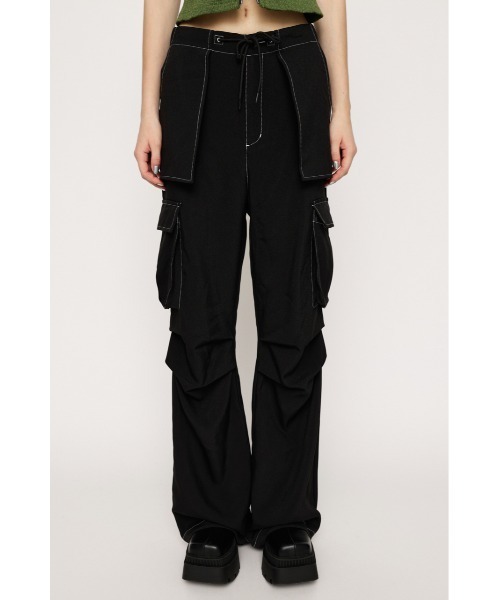 SLY WOVEN FLARE CARGO パンツ セール】WOVEN FLARE CARGO PT ウーヴン フレア カーゴ パンツ