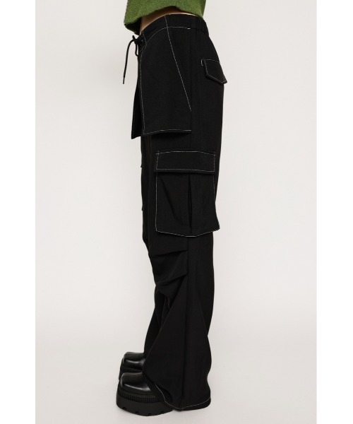 Yves Saint Laurent ブラウンフレアカーゴパンツ SLY（スライ）の「WOVEN FLARE CARGO PT ウーヴン フレア カーゴ