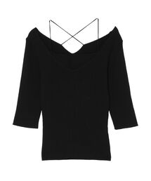 LAGUNAMOON | バッククロスレイヤードニットプルオーバー(ニット/セーター)