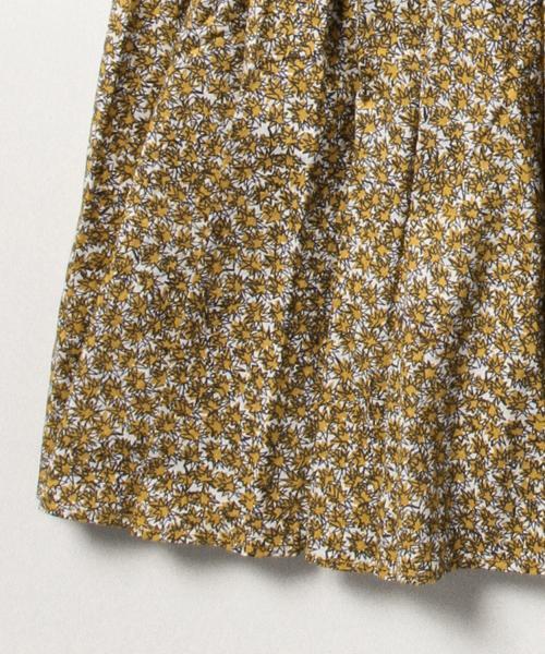 BEAMS BOY（ビームスボーイ）の「BEAMS BOY / プリント 肩リボン キャミワンピース（ワンピース・レディース・ゴールド/ネイビー・ONE SIZE）」の4枚目の写真