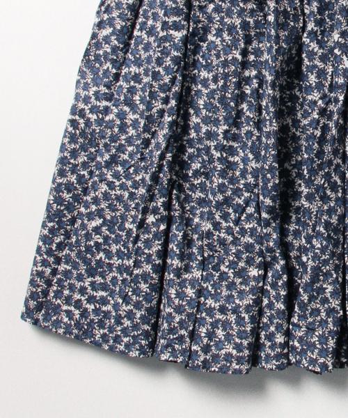 BEAMS BOY（ビームスボーイ）の「BEAMS BOY / プリント 肩リボン キャミワンピース（ワンピース・レディース・ゴールド/ネイビー・ONE SIZE）」の8枚目の写真