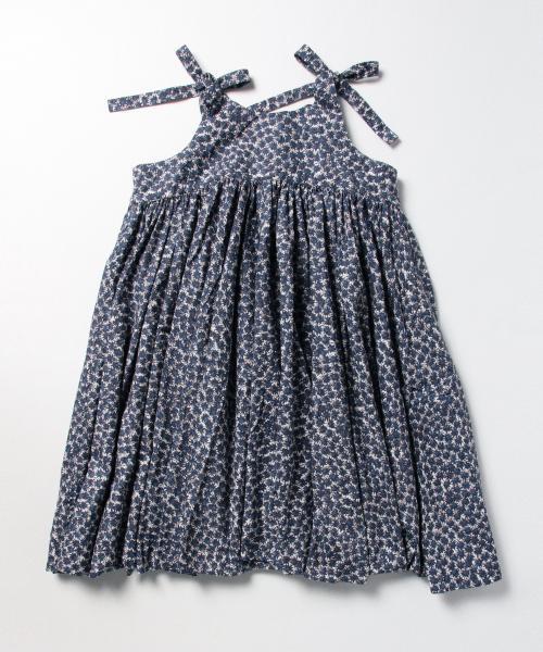 BEAMS BOY（ビームスボーイ）の「BEAMS BOY / プリント 肩リボン キャミワンピース（ワンピース・レディース・ゴールド/ネイビー・ONE SIZE）」の10枚目の写真