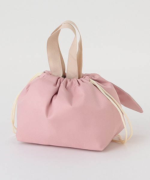 petit main（プティマイン）の「お弁当巾着（その他小物・キッズ・モカ/ライトピンク・FREE）」の3枚目の写真