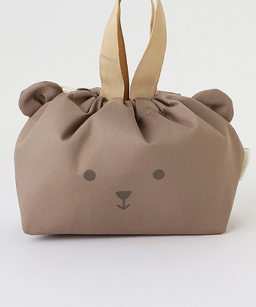 petit main（プティマイン）の「お弁当巾着（その他小物・キッズ・モカ/ライトピンク・FREE）」の8枚目の写真