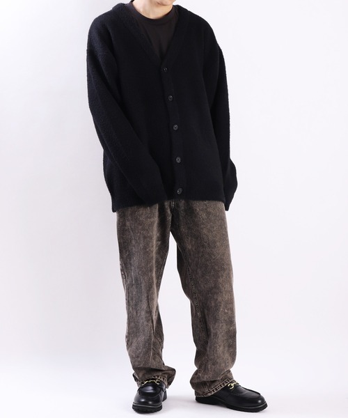 WESTSEA（ウエストシー）の「オーバーダイ デニムワイドバギーパンツ（デニムパンツ・メンズ・ブルー/ブラック・L/M）」の6枚目の写真