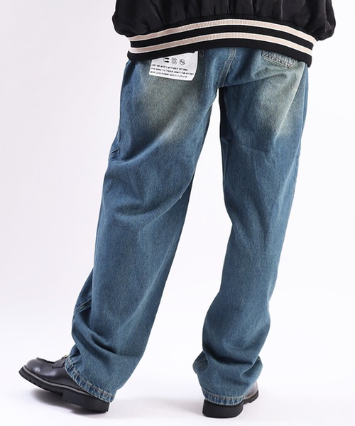 WESTSEA（ウエストシー）の「オーバーダイ デニムワイドバギーパンツ（デニムパンツ・メンズ・ブルー/ブラック・L/M）」の11枚目の写真