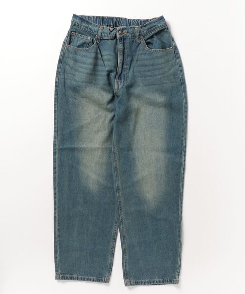 WESTSEA（ウエストシー）の「オーバーダイ デニムワイドバギーパンツ（デニムパンツ・メンズ・ブルー/ブラック・L/M）」の13枚目の写真