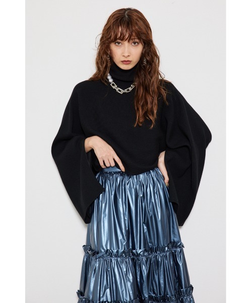 rienda(リエンダ)の「ジップスリーブショートニットトップス 2WAY(ニット/セーター・レディース・ベージュ/ブラック/アイボリー/グリーン/レッド・FREE)」の16枚目の写真