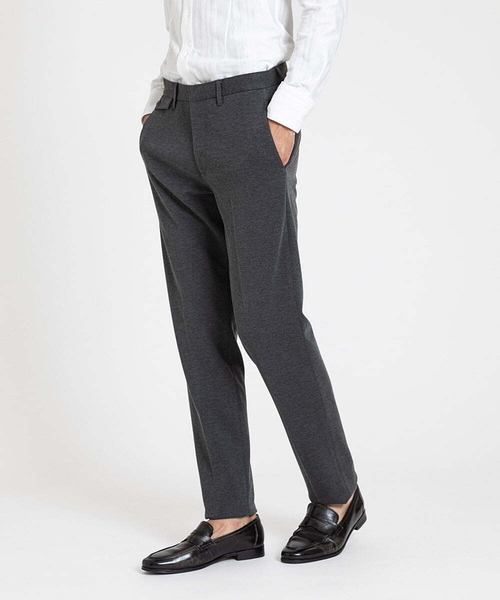 MICHEL KLEIN HOMME (ミッシェルクランオム)の「ストレッチスラックスパンツ(スラックス・メンズ・ダークグレー/ネイビー・LARGE/MEDIUM/X-LARGE)」の2枚目の写真