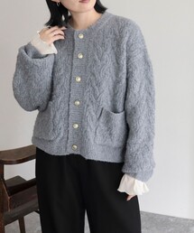 【GEVACO/ゲバコ】メタルボタンショートカーディガン