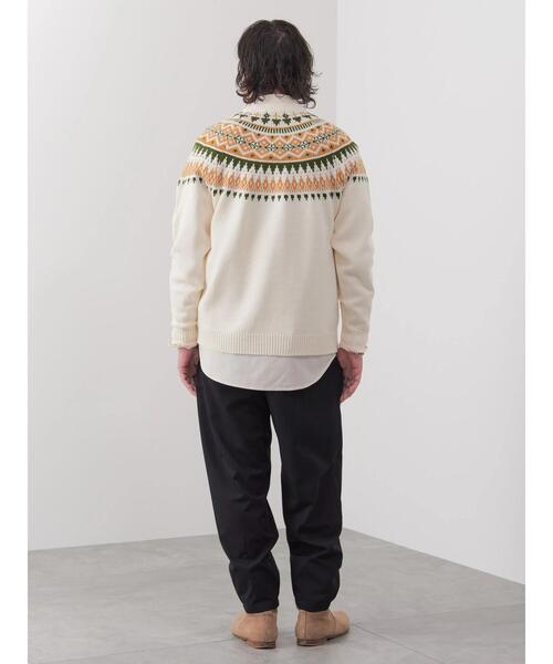 CRAFT STANDARD BOUTIQUE（クラフトスタンダードブティック）の「【男女兼用】求心柄クルーネックニット（ニット/セーター・レディース・ブラウン/杢グレー/アイボリー・M/L）」の22枚目の写真