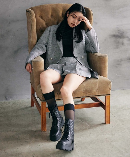 ENVYM（アンビー）の「キルティングショートブーツ（ブーツ）」 - WEAR