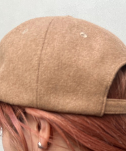 un dix cors（アンディコール）の「刺繍入りメルトンキャップ（キャップ・レディース・キャメル/ボルドー・FREE）」の18枚目の写真