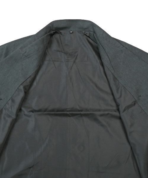 LOST特注【リメイク】短丈テーラードジャケット ダブルスーツ ブラック モード SERACE】Loose silhouette double tailored jacket / ルーズ