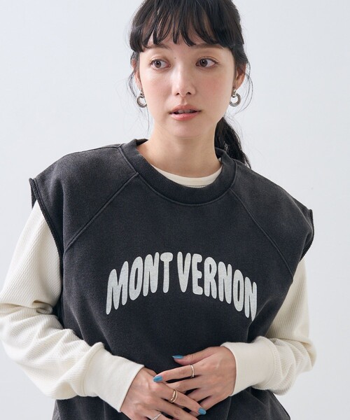 FREAK'S STORE(フリークスストア)の「ヴィンテージ ロゴ スウェット ベスト(ベスト・レディース・チャコールグレー/ネイビー/サックスブルー・フリ-)」の22枚目の写真