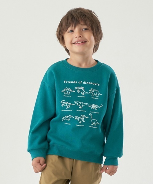 b・ROOM（ビールーム）の「【表コットン毛玉バイバイ裏起毛】アソートスウェット（スウェット・キッズ・チャコール/ラベンダー/ブルーグリーン/アイボリー/グレイッシュベージュ/ブルーグレー・120cm/110cm/130cm/100cm）」の6枚目の写真