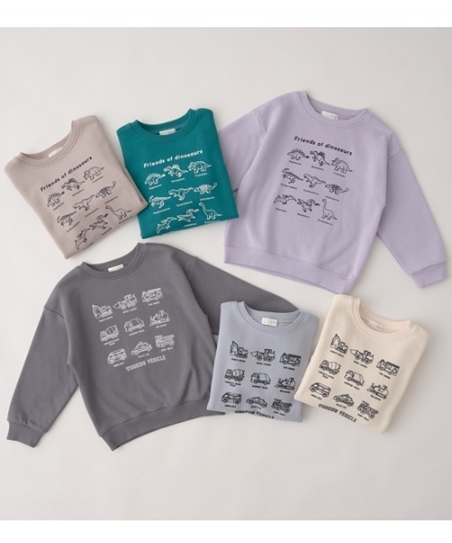 b・ROOM（ビールーム）の「【表コットン毛玉バイバイ裏起毛】アソートスウェット（スウェット・キッズ・チャコール/ラベンダー/ブルーグリーン/アイボリー/グレイッシュベージュ/ブルーグレー・120cm/110cm/130cm/100cm）」の17枚目の写真