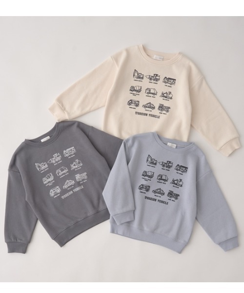 b・ROOM（ビールーム）の「【表コットン毛玉バイバイ裏起毛】アソートスウェット（スウェット・キッズ・チャコール/ラベンダー/ブルーグリーン/アイボリー/グレイッシュベージュ/ブルーグレー・120cm/110cm/130cm/100cm）」の19枚目の写真