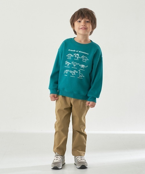 b・ROOM（ビールーム）の「【表コットン毛玉バイバイ裏起毛】アソートスウェット（スウェット・キッズ・チャコール/ラベンダー/ブルーグリーン/アイボリー/グレイッシュベージュ/ブルーグレー・120cm/110cm/130cm/100cm）」の13枚目の写真