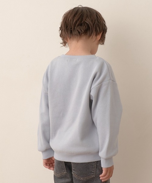 b・ROOM（ビールーム）の「【表コットン毛玉バイバイ裏起毛】アソートスウェット（スウェット・キッズ・チャコール/ラベンダー/ブルーグリーン/アイボリー/グレイッシュベージュ/ブルーグレー・120cm/110cm/130cm/100cm）」の16枚目の写真
