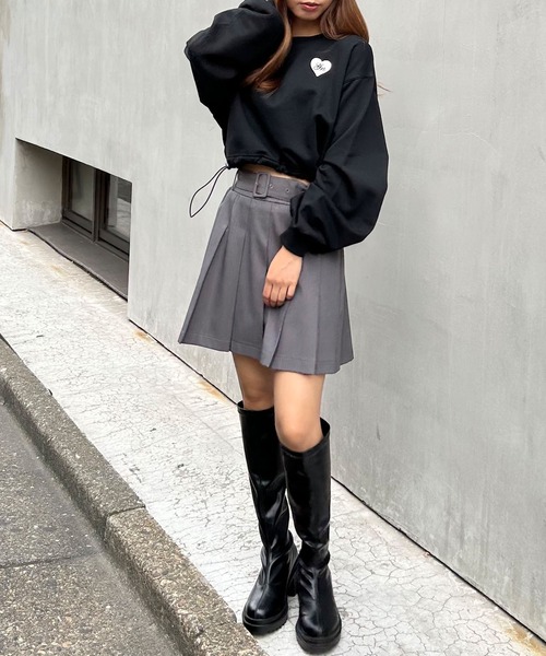 INGNI（イング）の「胸ワッペンハートロゴスウェットプルオーバー