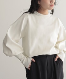 for/c | [新色追加]ロングリブボリューム袖ニットプルオーバー【サスティナブル】(ニット/セーター)