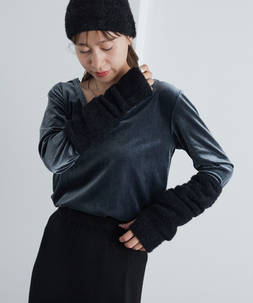 COLONY 2139（コロニートゥーワンスリーナイン）の「シャギーアームウォーマー（アームカバー・レディース・ベージュ/シルバー/アイボリー/ブラック・FREE）」の20枚目の写真